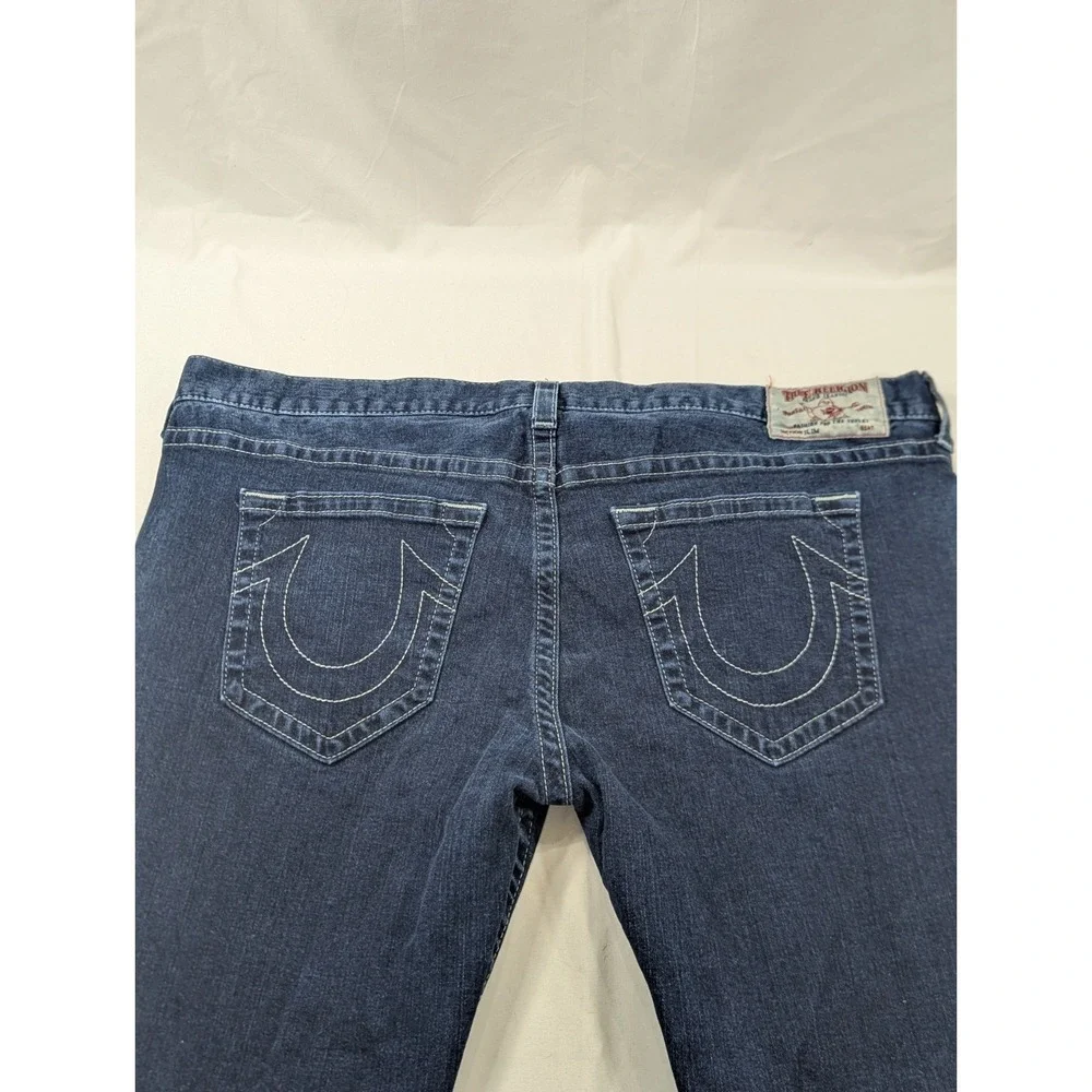 True Religion Jeans Mens 46x33* Geno Relaxed Slim Pants Heavy Denim World Tour‎